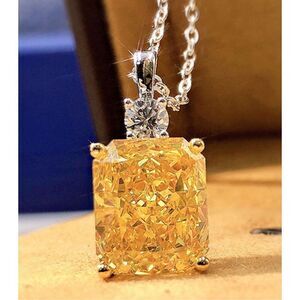 Yellow CZ Necklace